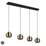 FLETCHER Mosiądz mat 4xE14 Lampa wisząca Trio 313300408