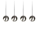 Lampa wisząca FLETCHER Nikiel mat 4xE14 Trio 313300407 | 4017807503715 noxbox lampynox www.lampynox.pl