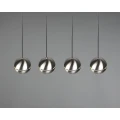 Lampa wisząca FLETCHER Nikiel mat 4xE14 Trio 313300407 | 4017807503715 noxbox lampynox www.lampynox.pl