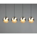 Lampa wisząca FLETCHER Nikiel mat 4xE14 Trio 313300407 | 4017807503715 noxbox lampynox www.lampynox.pl