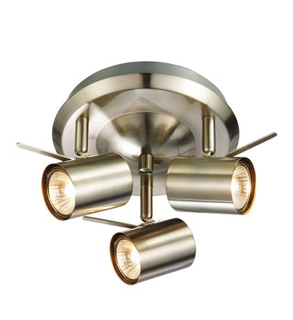 Spot łazienkowy HYSSNA LED stalowy Ø 25cm 3x50W 3000K IP21 Markslojd 105484 | 7330024543140 noxbox lampynox www.lampynox.pl
