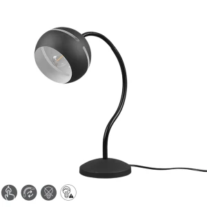 FLETCHER Czarny mat E14 ściemnialna Lampka stołowa Trio 593300132