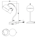 Lampka stołowa FLETCHER Czarny mat E14 ściemnialna Trio 593300132 | 4017807507362 noxbox lampynox www.lampynox.pl