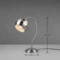 Lampka stołowa FLETCHER Nikiel mat E14 ściemnialna Trio 593300107 | 4017807507379 noxbox lampynox www.lampynox.pl