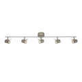 Spot HYSSNA LED stalowy 5x50W 3000K Markslojd 105488 | 7330024543188 noxbox lampynox www.lampynox.pl