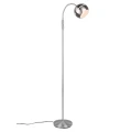Lampa podłogowa stojąca FLETCHER Nikiel mat E14 Trio 413300107 | 4017807507416 noxbox lampynox www.lampynox.pl