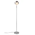 Lampa podłogowa stojąca FLETCHER Nikiel mat E14 Trio 413300107 | 4017807507416 noxbox lampynox www.lampynox.pl