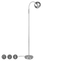 Lampa podłogowa stojąca FLETCHER Nikiel mat E14 Trio 413300107 | 4017807507416 noxbox lampynox www.lampynox.pl