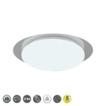 FRODENO Biały śr.35cm. RGBW PILOT DIM STARLIGHT 12W 4000K IP44 Plafon łazienkowy Trio 680213500
