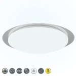 FRODENO Biały śr.48cm. RGBW PILOT DIM STARLIGHT 18,5W 4000K IP44 Plafon łazienkowy Trio 680214800