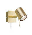 Kinkiet ścienny regulowany HYSSNA LED złoty szczotkowany 50W 3000K Markslojd 106316 | 7330024558281 noxbox lampynox www.lampynox.pl