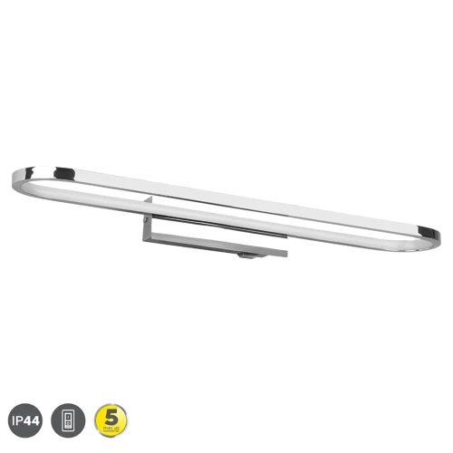 Kinkiet łazienkowy nad lustro GIANNI Chrom z wyłącznikiem LED 22W 3000K IP44 Trio 283779106 | 4017807508093 noxbox lampynox www.lampynox.pl
