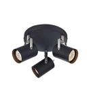 KEY czarny | stalowy Ø 24cm 3xGU10 Spot Markslojd 106422