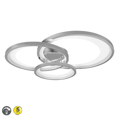 Lampa sufitowa GRANADA Chrom 36W Ściemnialna Trio 673810306 | 4017807505689 noxbox lampynox www.lampynox.pl