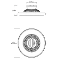 Lampa sufitowa ściemnialna z wentylatorem HALMSTAD Czarny mat, LED 40W, Pilot, barwa światła zmienna RL R62672132 | 4017807491036 noxbox lampynox www.lampynox.pl
