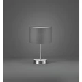 Lampka stołowa HOTEL Szara wys. 32cm E14 Trio 501100111 | 4017807505535 noxbox lampynox www.lampynox.pl
