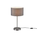 Lampka stołowa HOTEL Szara wys. 55cm E27 Trio 511100111 | 4017807508710 noxbox lampynox www.lampynox.pl