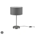 Lampka stołowa HOTEL Szara wys. 55cm E27 Trio 511100111 | 4017807508710 noxbox lampynox www.lampynox.pl