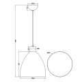 Lampa wisząca JAGGER Nikiel antyczny E27 RL R30681067 | 4017807503203 noxbox lampynox www.lampynox.pl