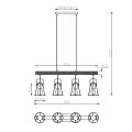 Lampa wisząca JAIPUR Czarny mat 4xE27 RL R30614032 | 4017807508765 noxbox lampynox www.lampynox.pl