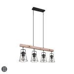 JAIPUR Czarny mat 4xE27 Lampa wisząca