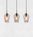 Lampa wisząca potrójna RETRO czarny | szary przydymiony 3xE27 Markslojd 107132 | 7330024572690 noxbox lampynox www.lampynox.pl