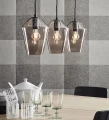 Lampa wisząca potrójna RETRO czarny | szary przydymiony 3xE27 Markslojd 107132 | 7330024572690 noxbox lampynox www.lampynox.pl