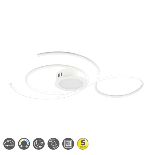 Lampa sufitowa JIVE Biały mat LED DIM Pilot 48W 2700-6000K Ściemnialna Trio 623419231 | 4017807506273 noxbox lampynox www.lampynox.pl