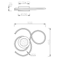 Lampa sufitowa JIVE Czarny mat LED DIM Pilot 36W 2700-6000K Ściemnialna Trio 623410232 | 4017807506259 noxbox lampynox www.lampynox.pl