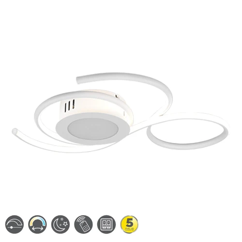 Lampa sufitowa JIVE Biały mat LED DIM Pilot 36W 2700-6000K Ściemnialna Trio 623410231 | 4017807506242 noxbox lampynox www.lampynox.pl