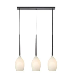 SALUT czarny | biały 3xE14 lampa wisząca potrójna Markslojd 106808