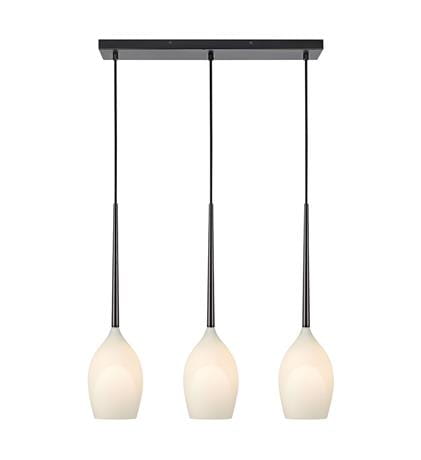 Lampa wisząca potrójna SALUT czarny | biały 3xE14 Markslojd 106808 | 7330024566781 noxbox lampynox www.lampynox.pl
