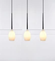 Lampa wisząca potrójna SALUT czarny | biały 3xE14 Markslojd 106808 | 7330024566781 noxbox lampynox www.lampynox.pl