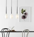 Lampa wisząca potrójna SALUT czarny | biały 3xE14 Markslojd 106808 | 7330024566781 noxbox lampynox www.lampynox.pl