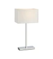 Lampka stołowa SAVOY chrom | biały E27, gniazdo ładowania USB Markslojd 106305 | 7330024558175 noxbox lampynox www.lampynox.pl