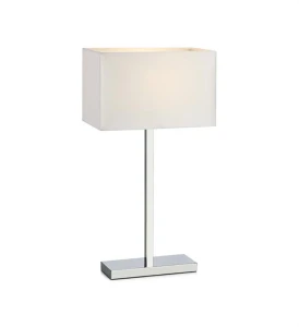 SAVOY chrom | biały E27, gniazdo ładowania USB Lampka stołowa Markslojd 106305