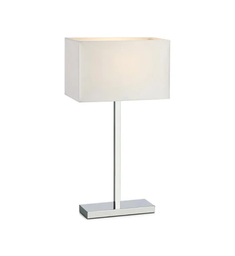Lampka stołowa SAVOY chrom | biały E27, gniazdo ładowania USB Markslojd 106305 | 7330024558175 noxbox lampynox www.lampynox.pl