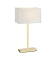 Lampka stołowa SAVOY złoty | biały E27, gniazdo ładowania USB Markslojd 106306 | 7330024558182 noxbox lampynox www.lampynox.pl