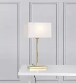Lampka stołowa SAVOY złoty | biały E27, gniazdo ładowania USB Markslojd 106306 | 7330024558182 noxbox lampynox www.lampynox.pl