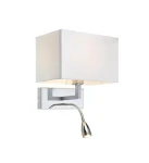 SAVOY chrom | biały E27+LED 3W 3000K Kinkiet snake regulowany na wysięgniku Markslojd 106307