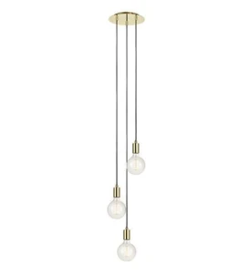 SKY złoty 3xE27 Lampa wisząca potrójna Markslojd 106333