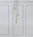 Lampa wisząca potrójna SKY złoty 3xE27 Markslojd 106333 | 7330024558458 noxbox lampynox www.lampynox.pl