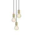 Lampa wisząca potrójna SKY mosiądz szczotkowany 3xE27 Markslojd 107107 | 7330024572386 noxbox lampynox www.lampynox.pl