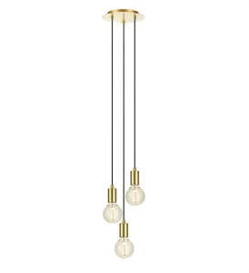 SKY mosiądz szczotkowany 3xE27 Lampa wisząca potrójna Markslojd 107107