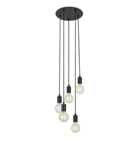 SKY czarny 5xE27 Lampa wisząca Markslojd 107467