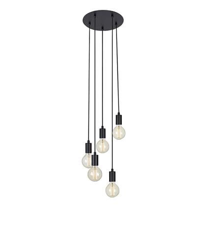 Lampa wisząca SKY czarny 5xE27 Markslojd 107467 | 7330024579316 noxbox lampynox www.lampynox.pl