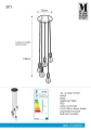 Lampa wisząca SKY czarny 5xE27 Markslojd 107467 | 7330024579316 noxbox lampynox www.lampynox.pl