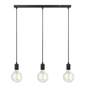 SKY czarny 3xE27 Lampa wisząca potrójna Markslojd 106336