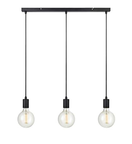 Lampa wisząca potrójna SKY czarny 3xE27 Markslojd 106336 | 7330024558489 noxbox lampynox www.lampynox.pl