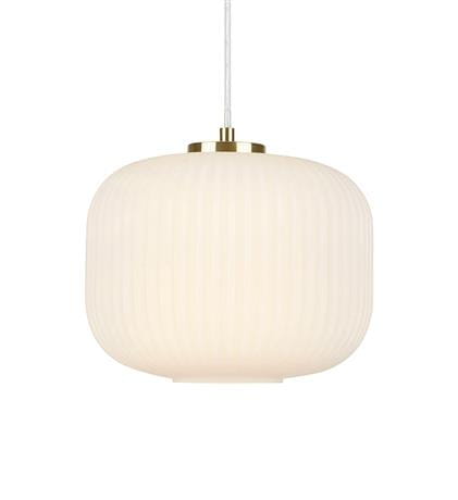 Lampa wisząca SOBER biały | mosiądz Ø 25cm E27 Markslojd 107918 | 7330024588066 noxbox lampynox www.lampynox.pl